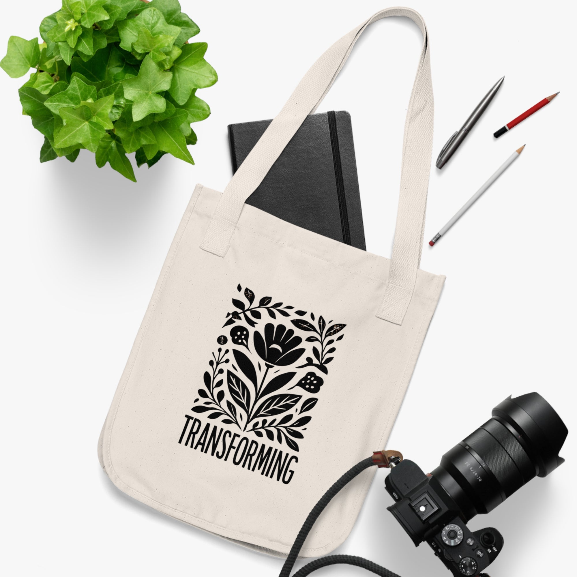 Transforming Organic Tote Bag