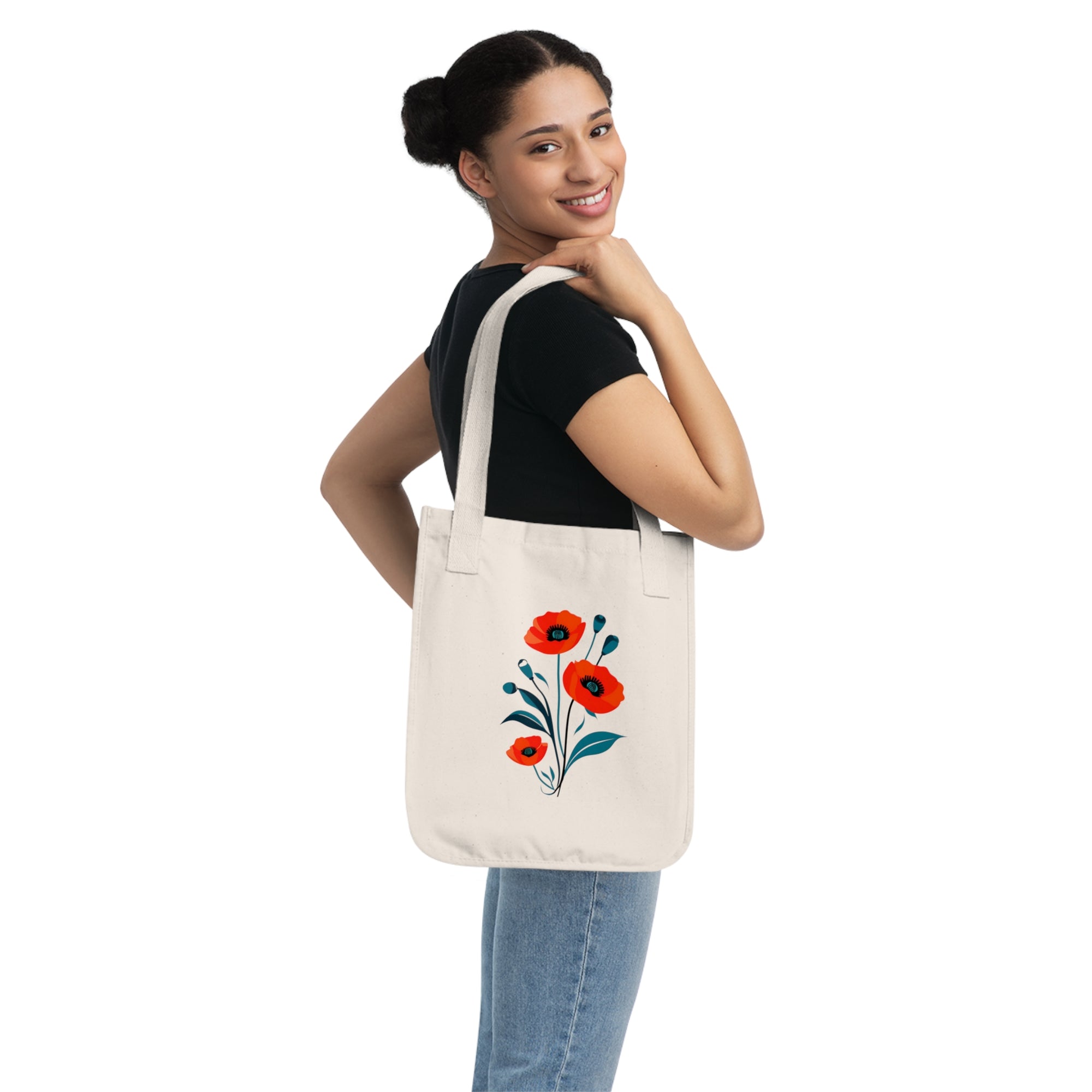 Floral Organic Tote Bag
