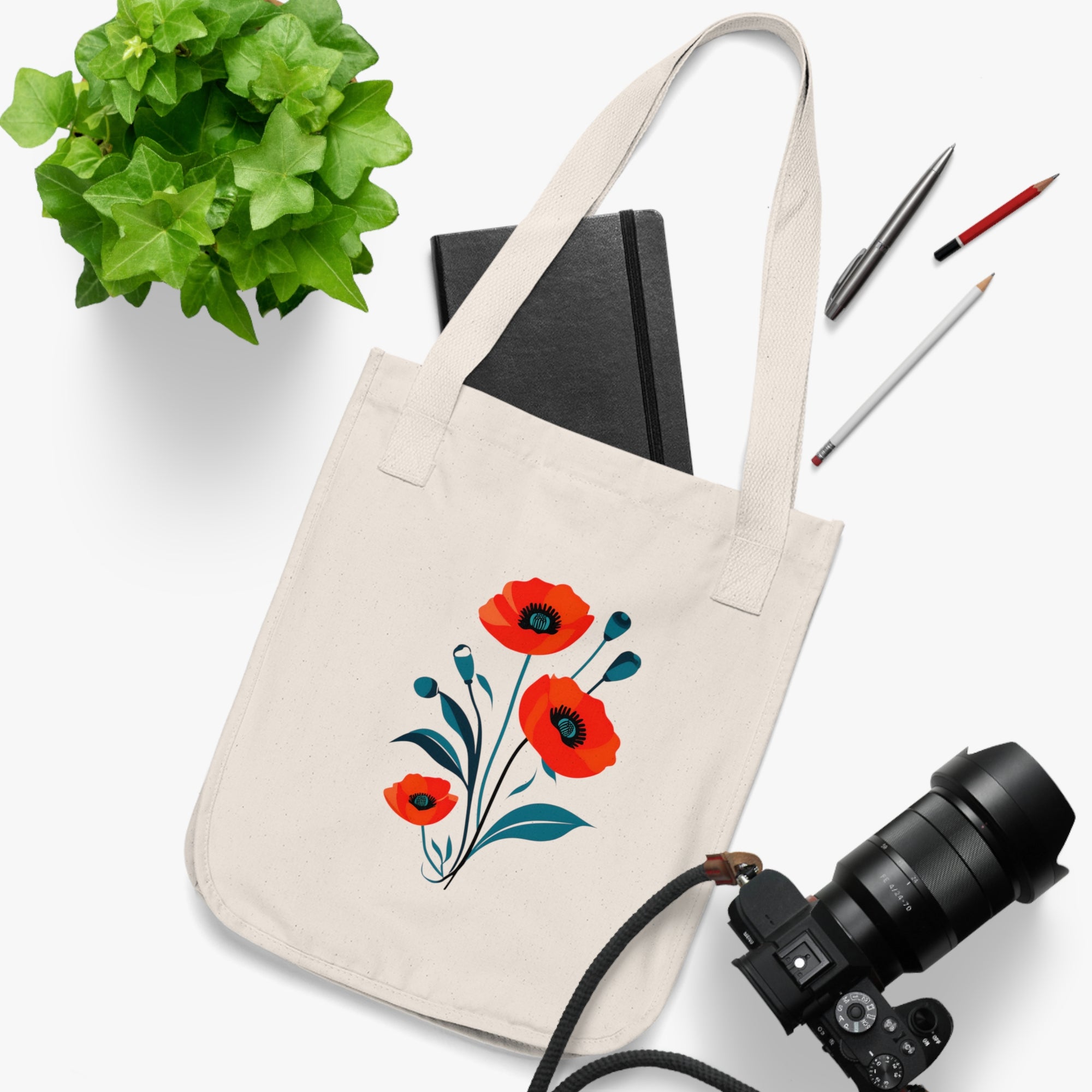 Floral Organic Tote Bag