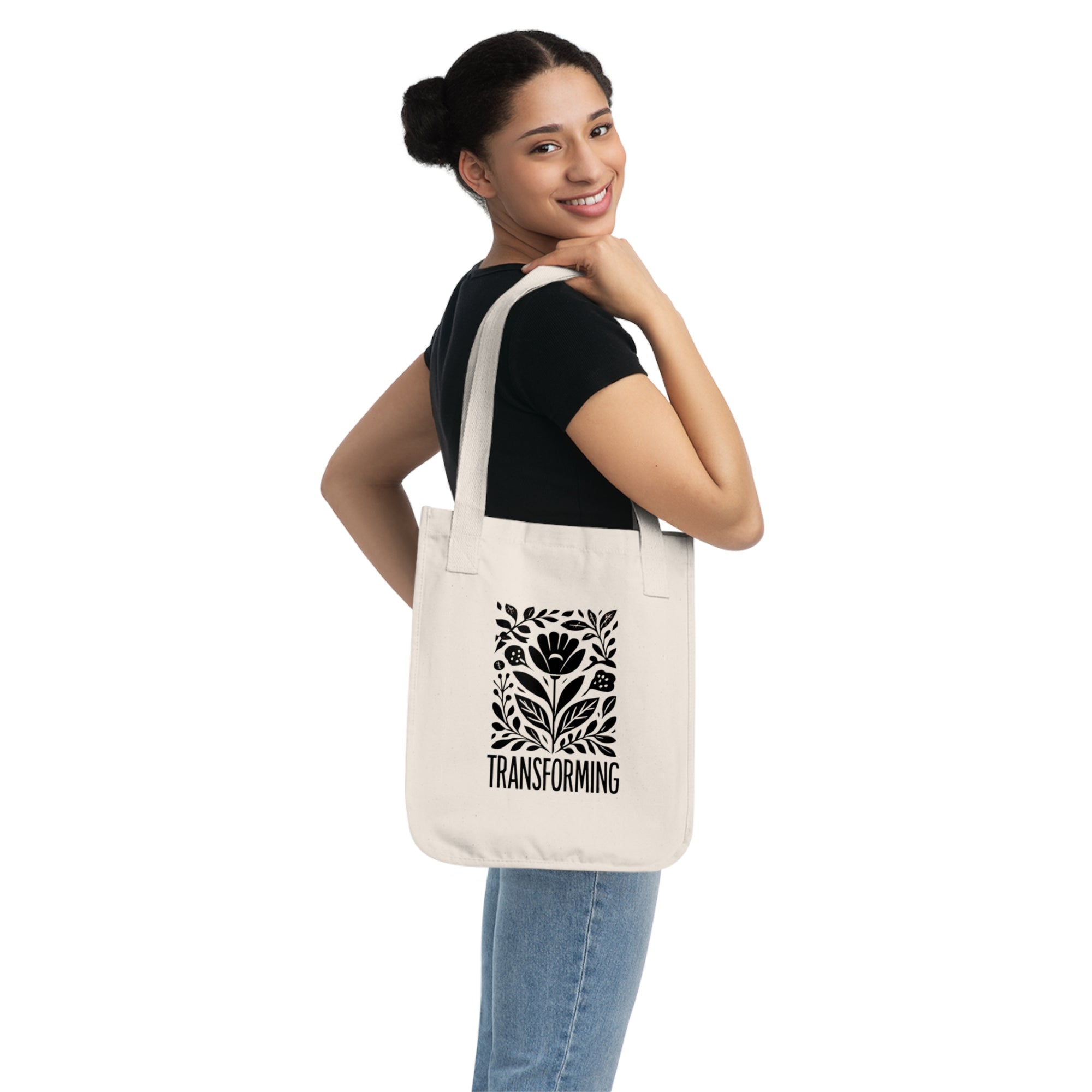Transforming Organic Tote Bag