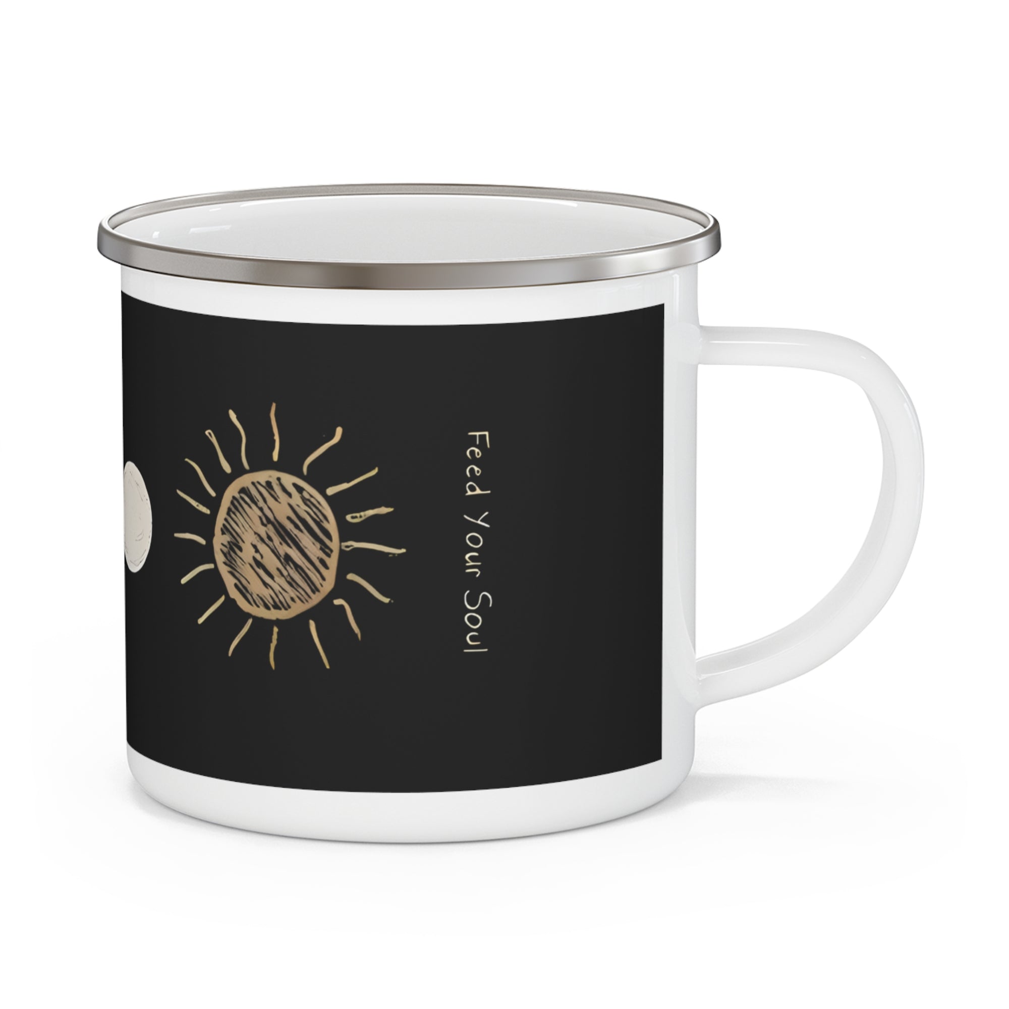 Feed Your Soul Enamel Camping Mug