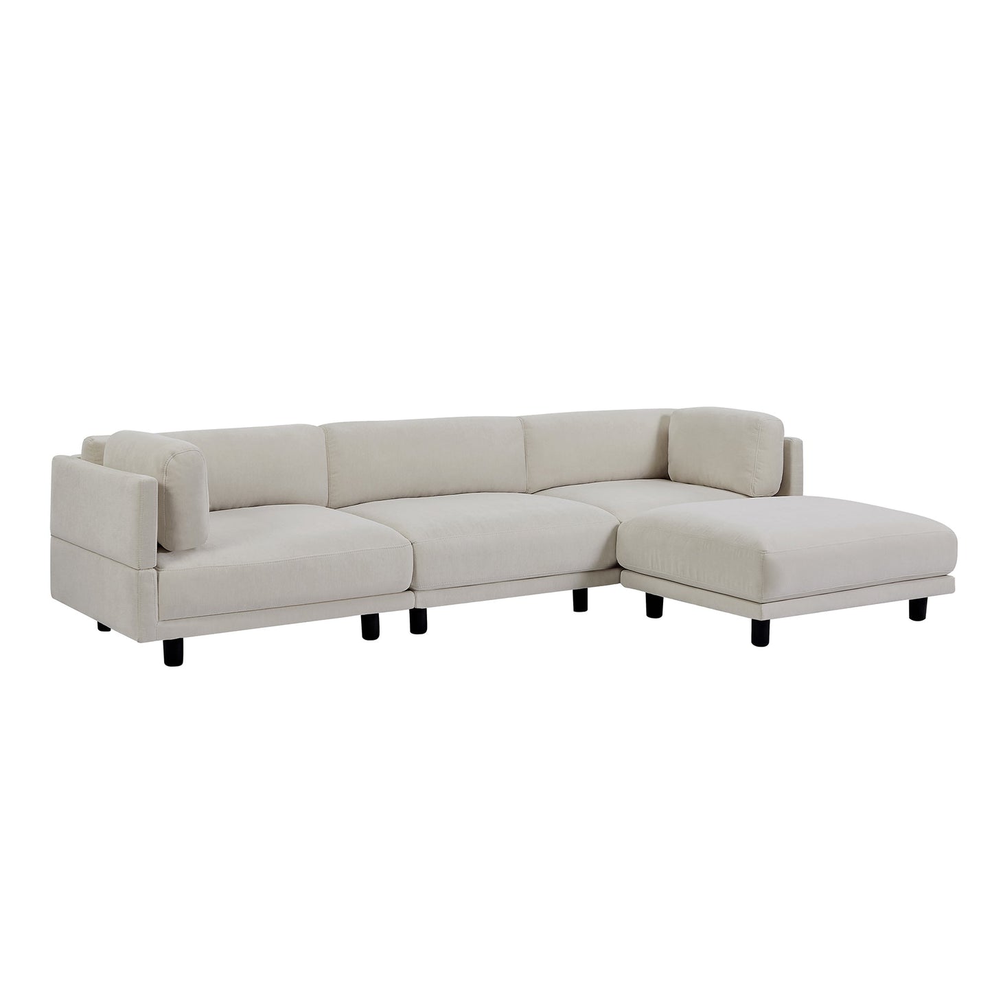 Upholstery Convertible Sectional Sofa, L Shaped Couch with Reversible