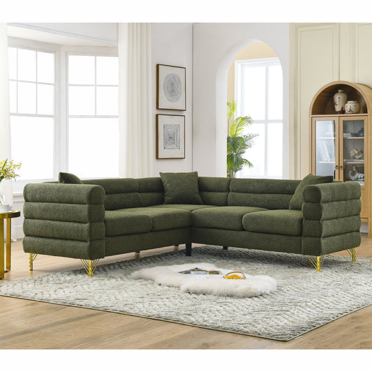 81.5-Inch Oversized Corner Sofa Covers, L-Shaped Sectional Couch,