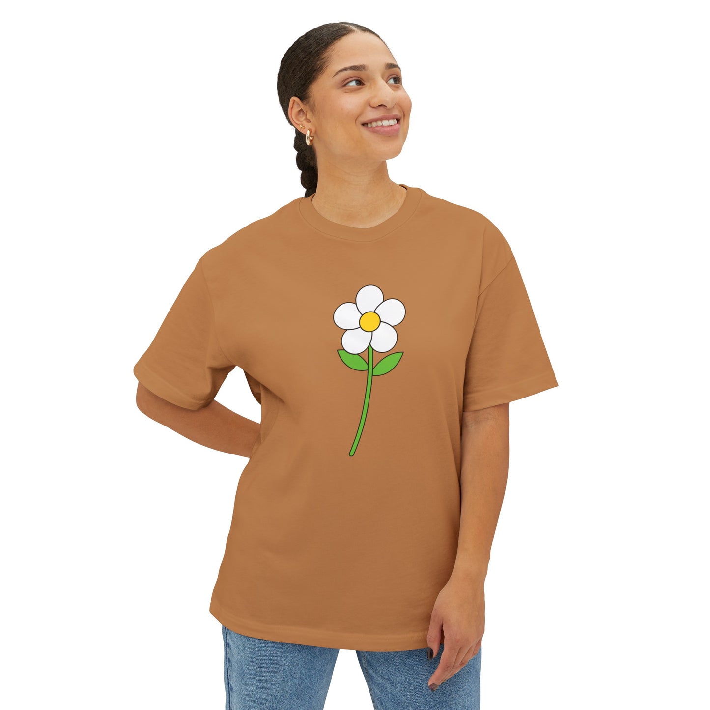 Flower Power Oversized Boxy Tee