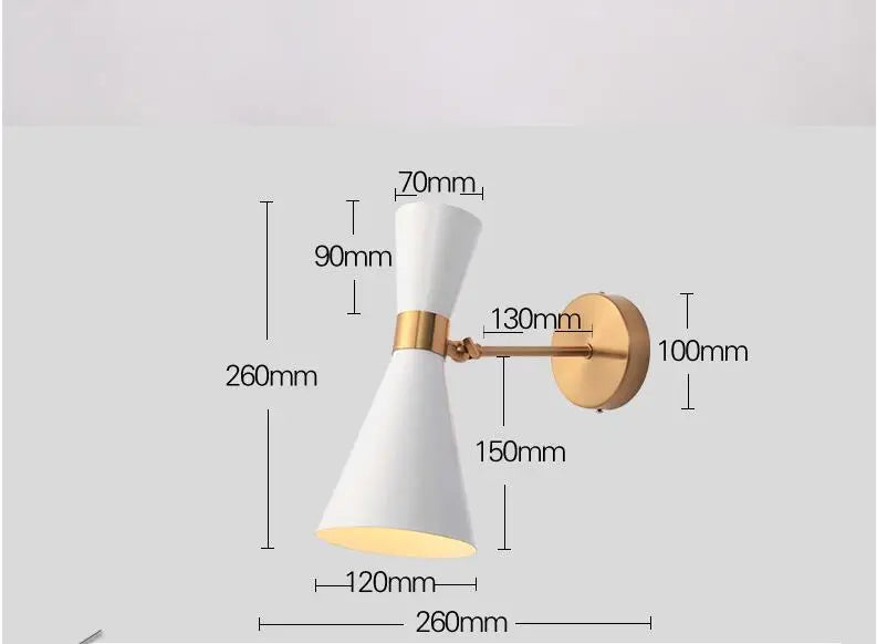 LED Wall Lamps Outdoor Golden Lighting Headboard Dressing Living Room