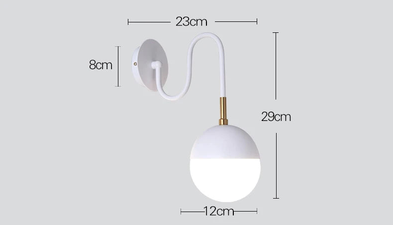 LED Wall Lamps Outdoor Golden Lighting Headboard Dressing Living Room