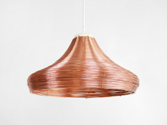 3x Copper Pendant Lamps - Wide