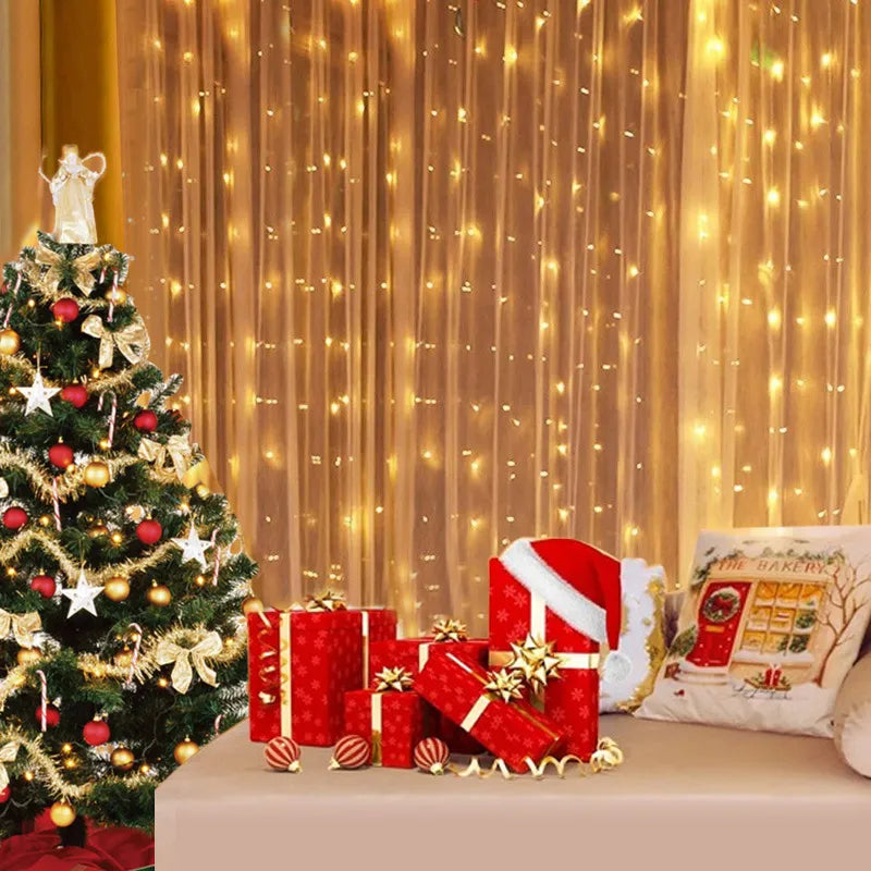 Enchanting Christmas Fairy Light Curtain