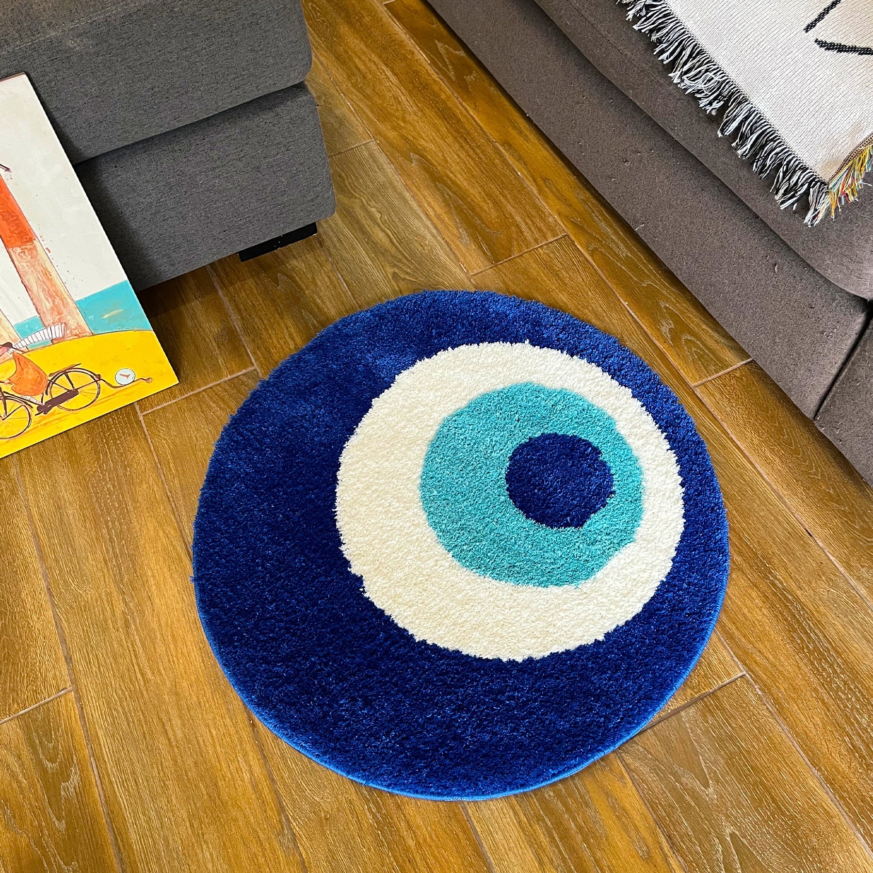 Evil Eye Circle Rug