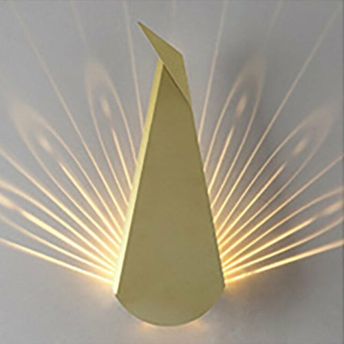 Bedside light wall lamp modern Simplicity peacock Lamps bedroom living