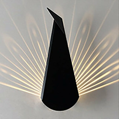 Bedside light wall lamp modern Simplicity peacock Lamps bedroom living