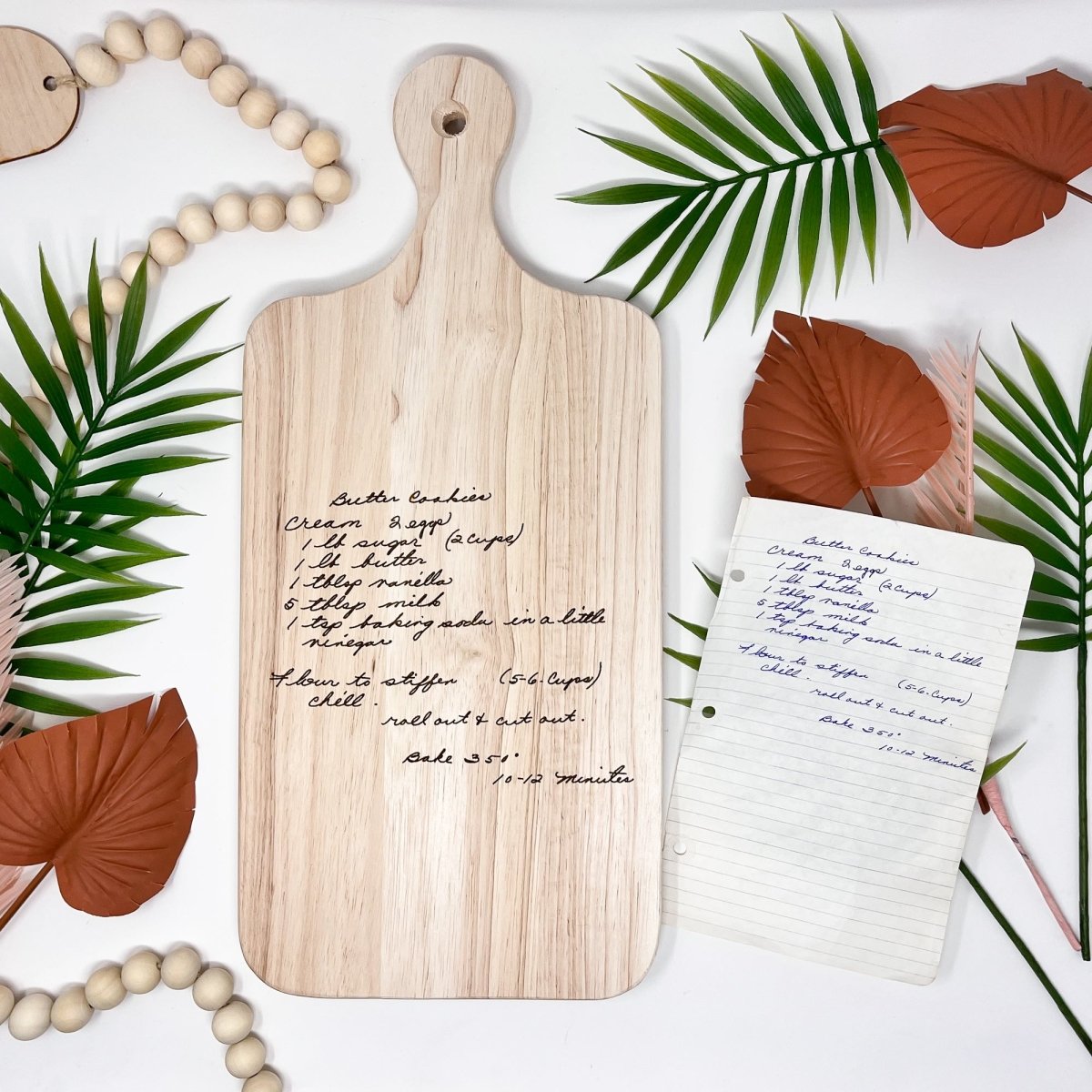 Custom Handwritten Cutting Board