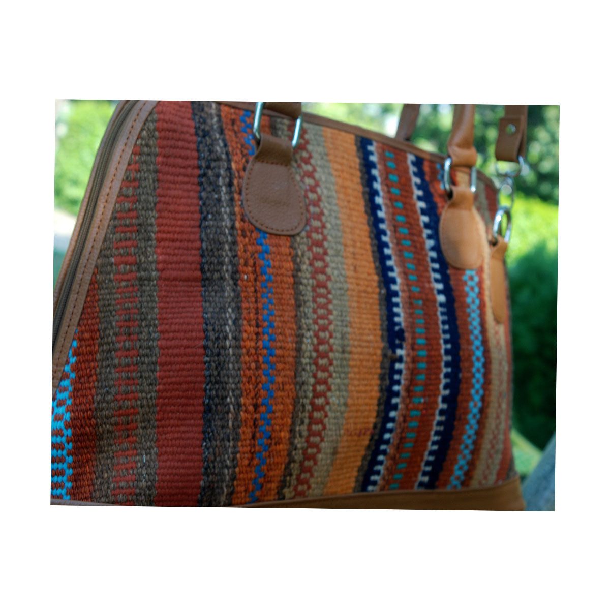 Kilim Leather Paco Bag