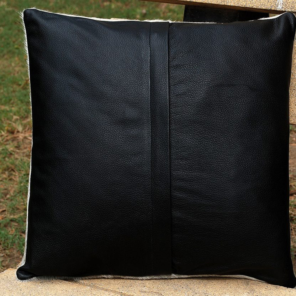 Cowhide Leather Thunder Cushion Cover