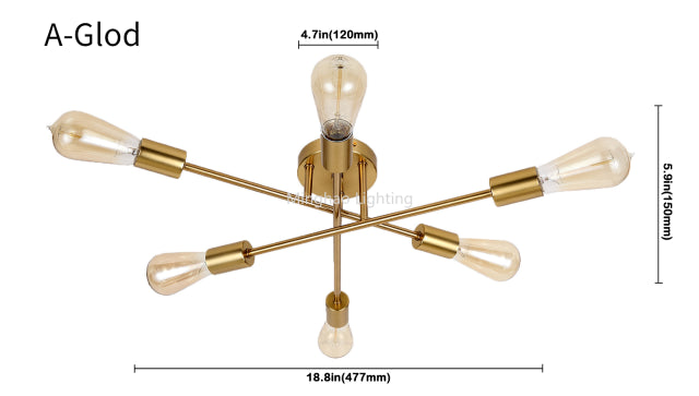 Nordic Sputnik Ceiling Light Fixture