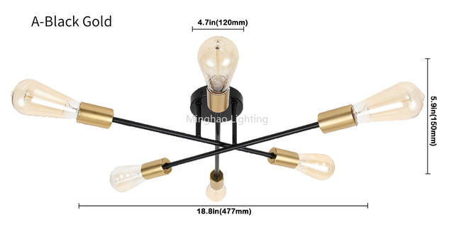 Nordic Sputnik Ceiling Light Fixture